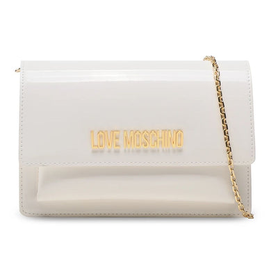 White Artificial Leather Crossbody Bag