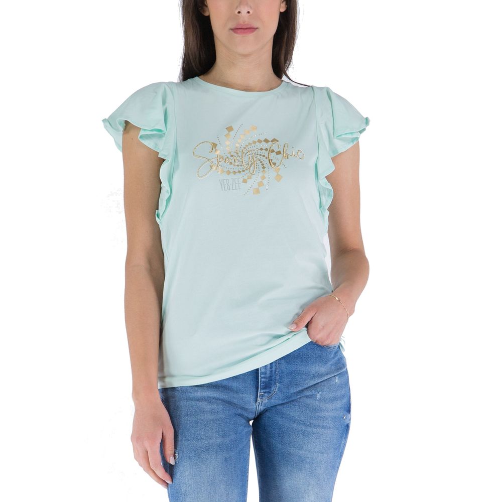 Green Cotton Tops & T-Shirt