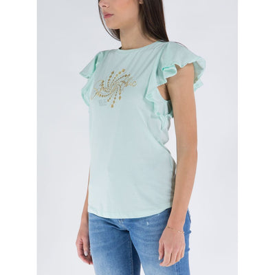 Green Cotton Tops & T-Shirt