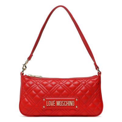 Red Artificial Leather Crossbody Bag