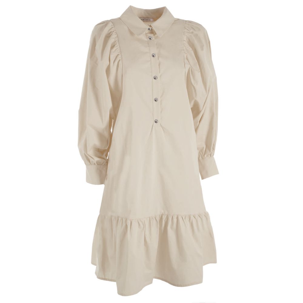 Beige Cotton Dress