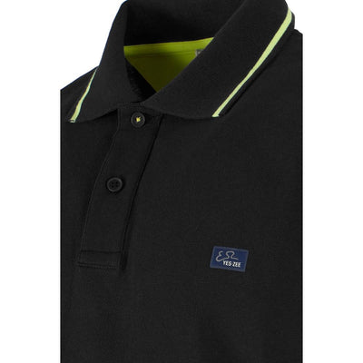 Black Cotton Polo Shirt