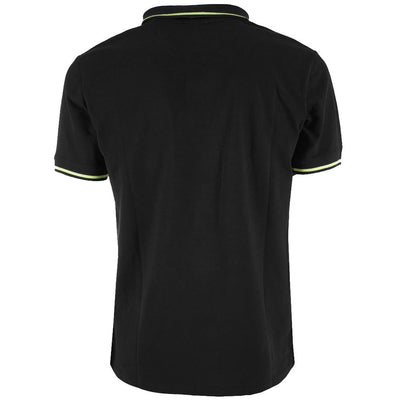 Black Cotton Polo Shirt