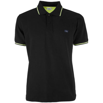 Black Cotton Polo Shirt