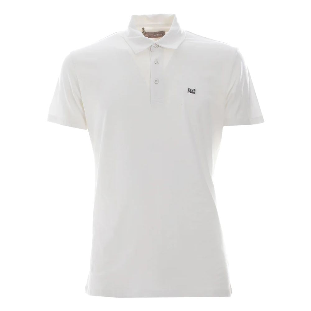 White Cotton Polo Shirt