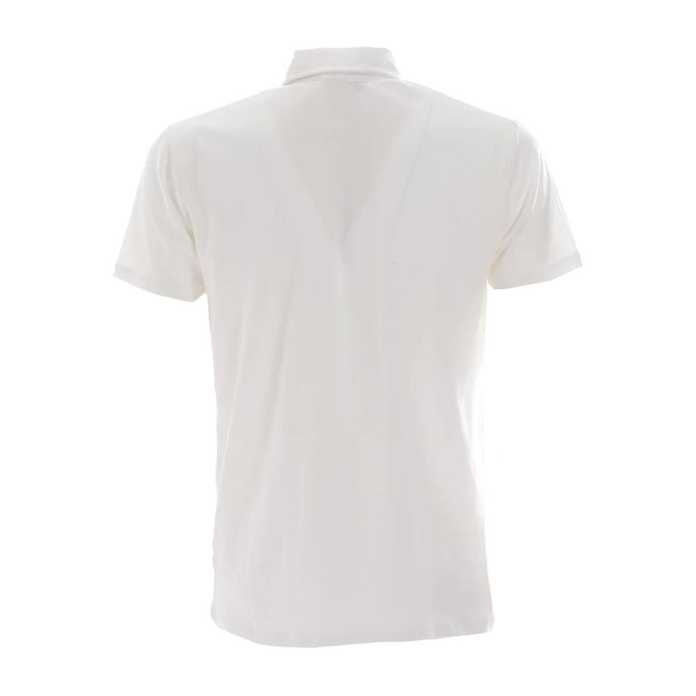 White Cotton Polo Shirt