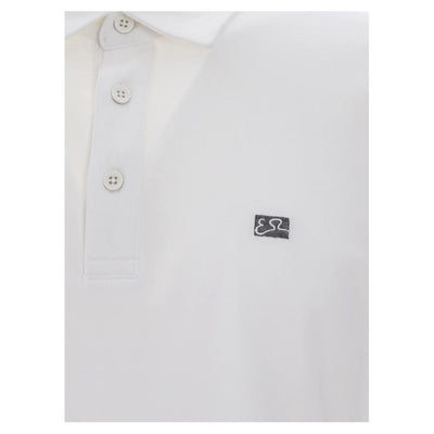 White Cotton Polo Shirt