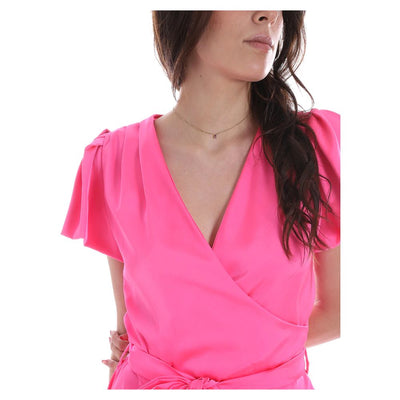 Fuchsia Polyester Dress