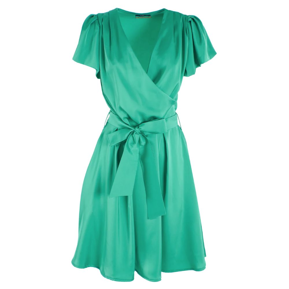 Green Polyester Dress