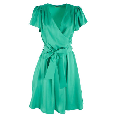 Green Polyester Dress