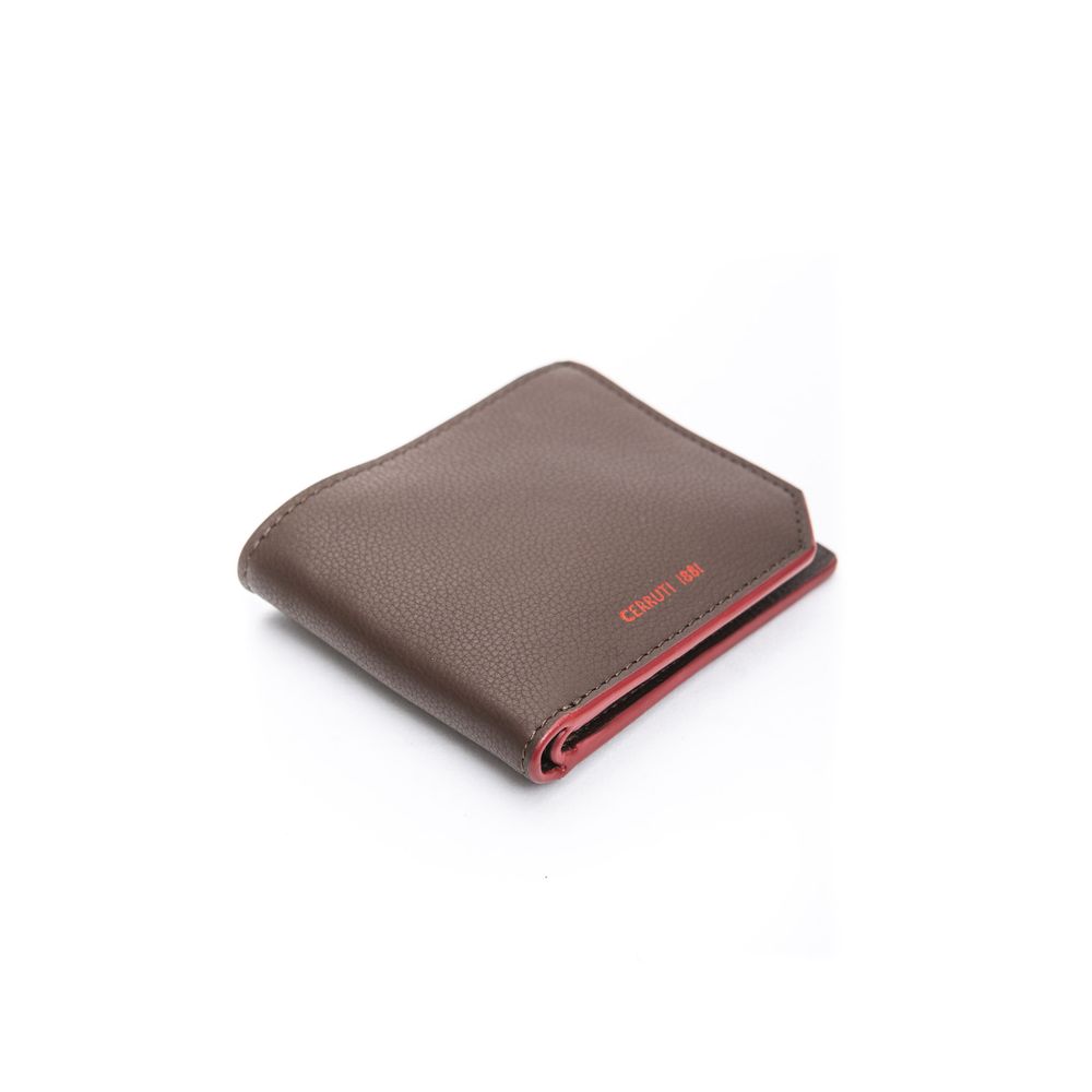 Brown CALF Leather Wallet