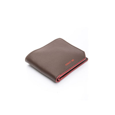 Brown CALF Leather Wallet