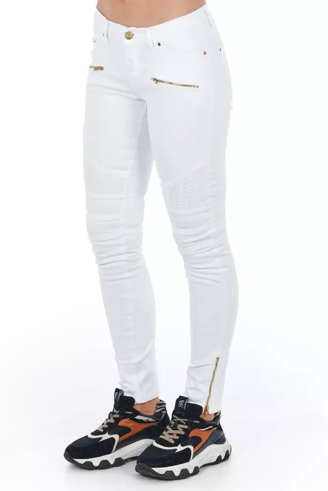 White Cotton Jeans & Pant