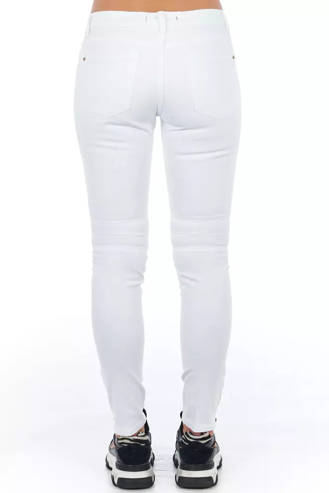 White Cotton Jeans & Pant