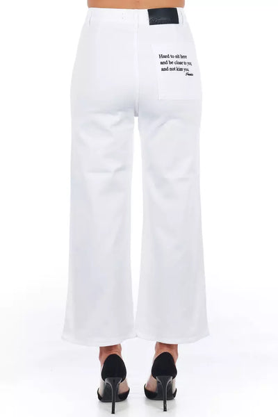 White Cotton Jeans & Pant