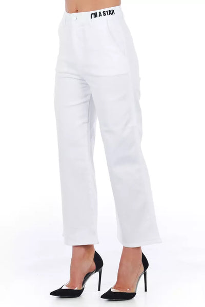 White Cotton Jeans & Pant