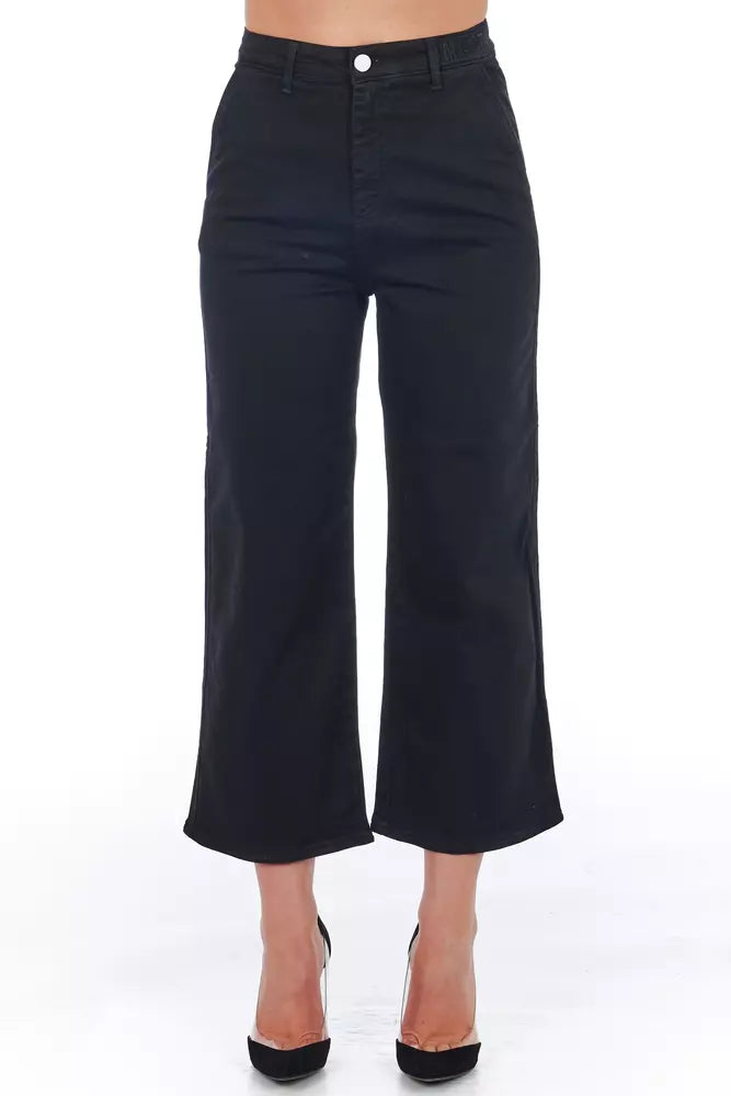 Black Cotton Jeans & Pant