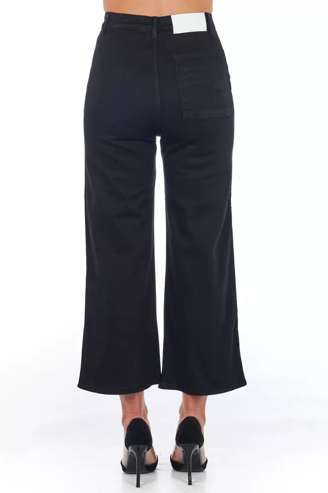 Black Cotton Jeans & Pant