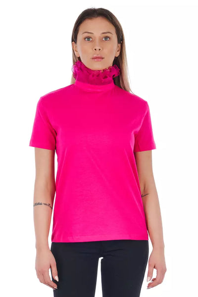 Pink Cotton Tops & T-Shirt