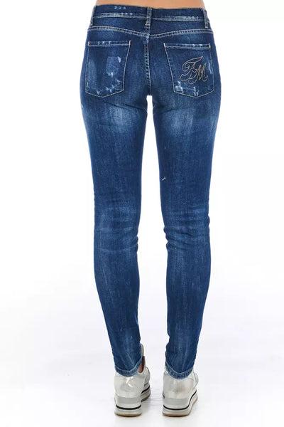 Blue Cotton Jeans & Pant