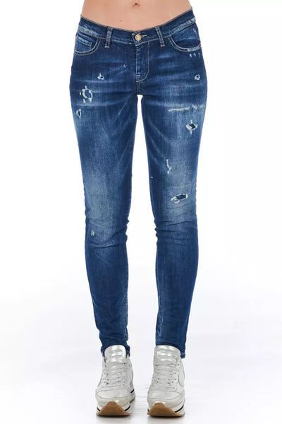 Blue Cotton Jeans & Pant