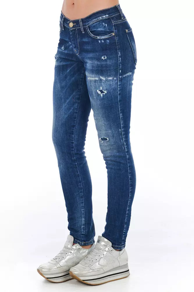 Blue Cotton Jeans & Pant