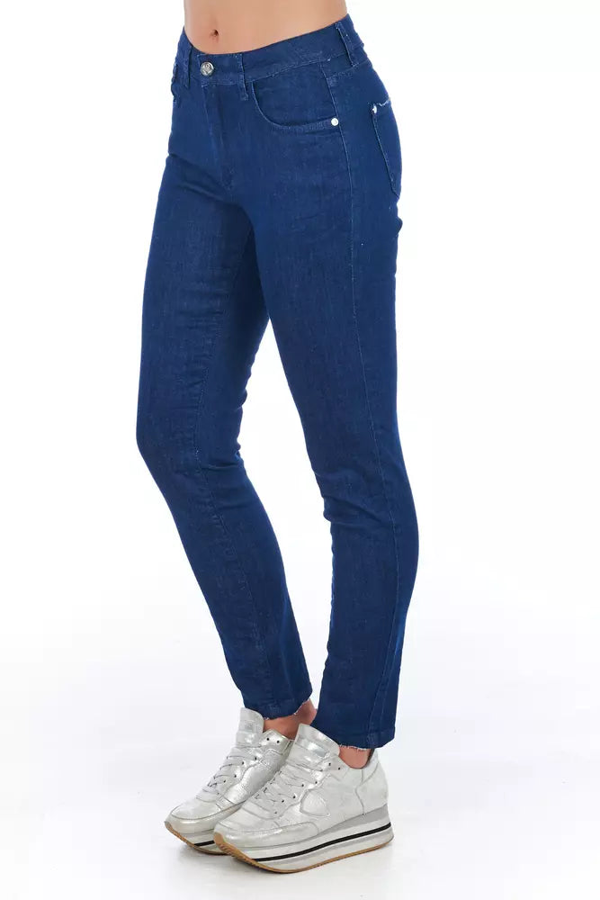 Blue Cotton Jeans & Pant