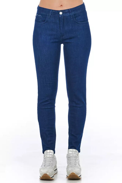 Blue Cotton Jeans & Pant