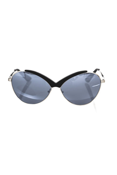 Black Metallic Fibre Sunglasses