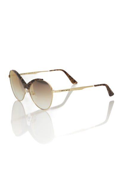 Beige Metallic Fibre Sunglasses