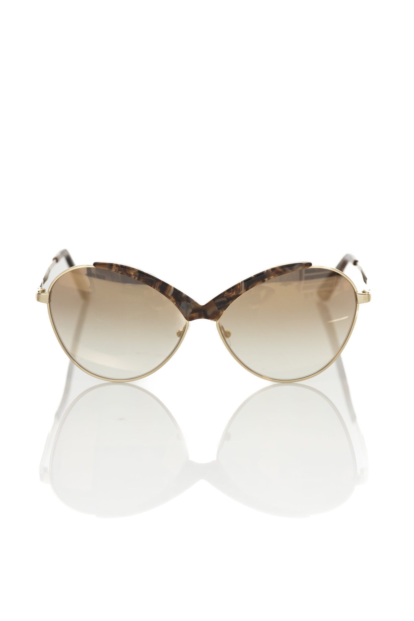 Beige Metallic Fibre Sunglasses