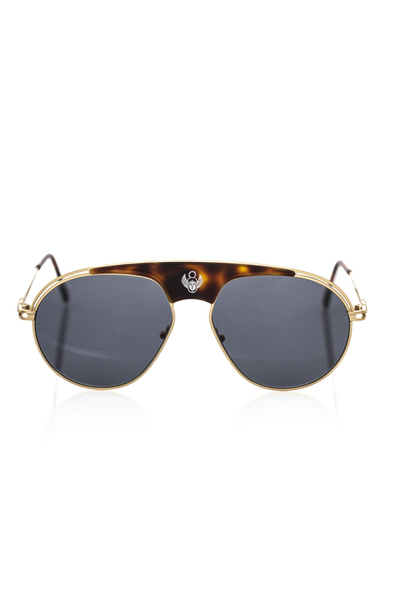 Brown Metallic Fibre Sunglasses