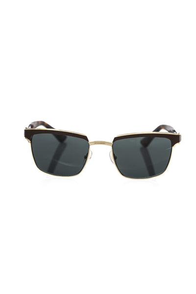 Brown Metallic Fibre Sunglasses