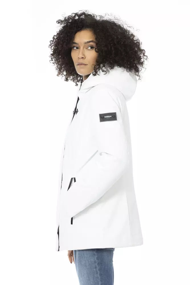 White Polyester Jackets & Coat