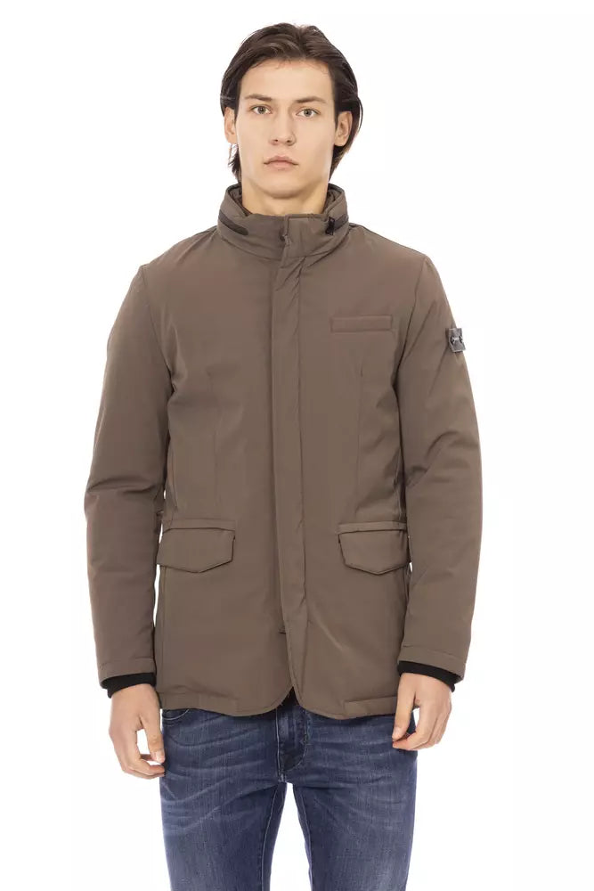 Brown Polyester Jacket