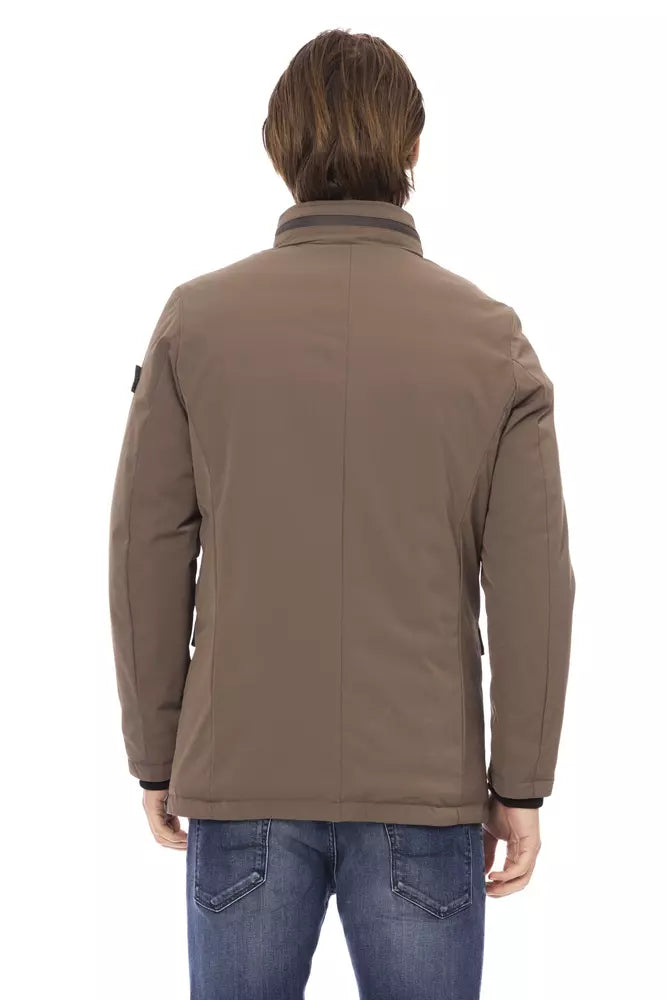 Brown Polyester Jacket