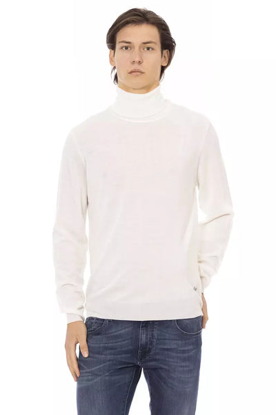 White Fabric Sweater