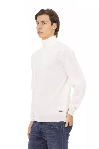 White Fabric Sweater