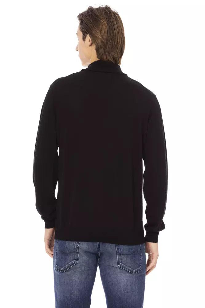 Black Fabric Sweater