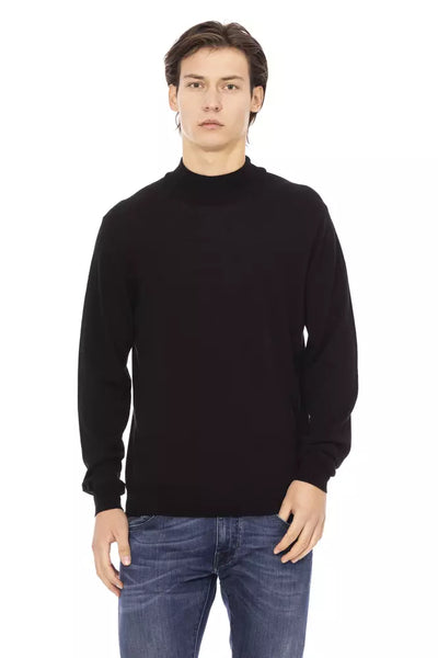 Black Fabric Sweater