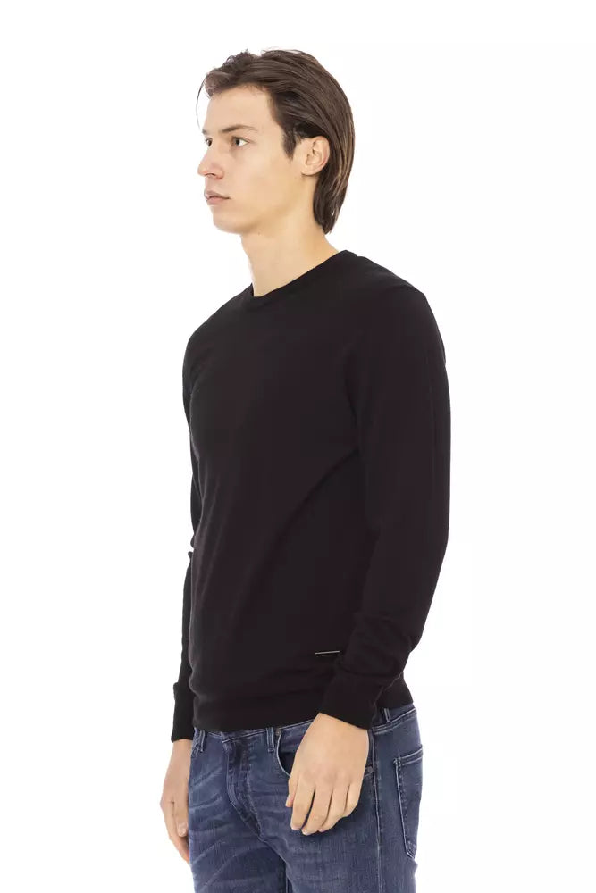 Black Fabric Sweater