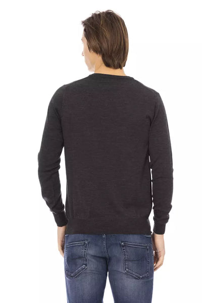 Gray Fabric Sweater