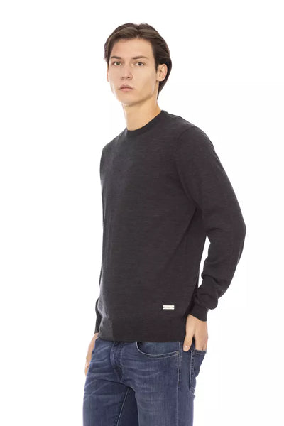 Gray Fabric Sweater