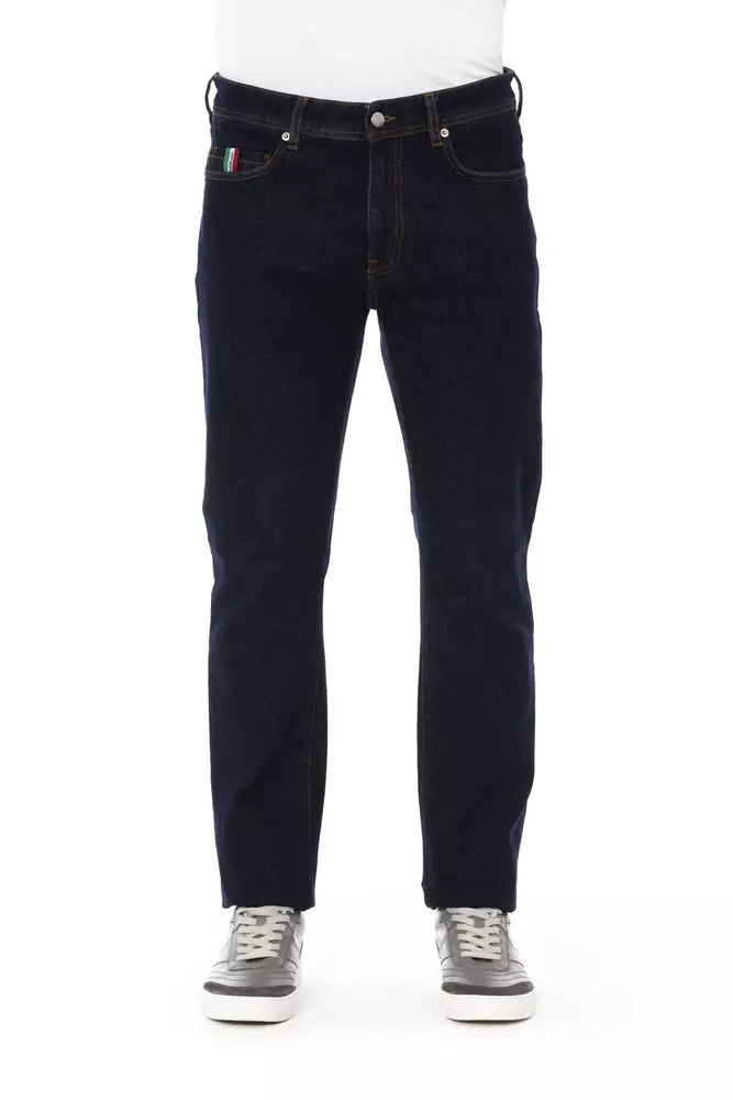 Blue Cotton Jeans & Pant