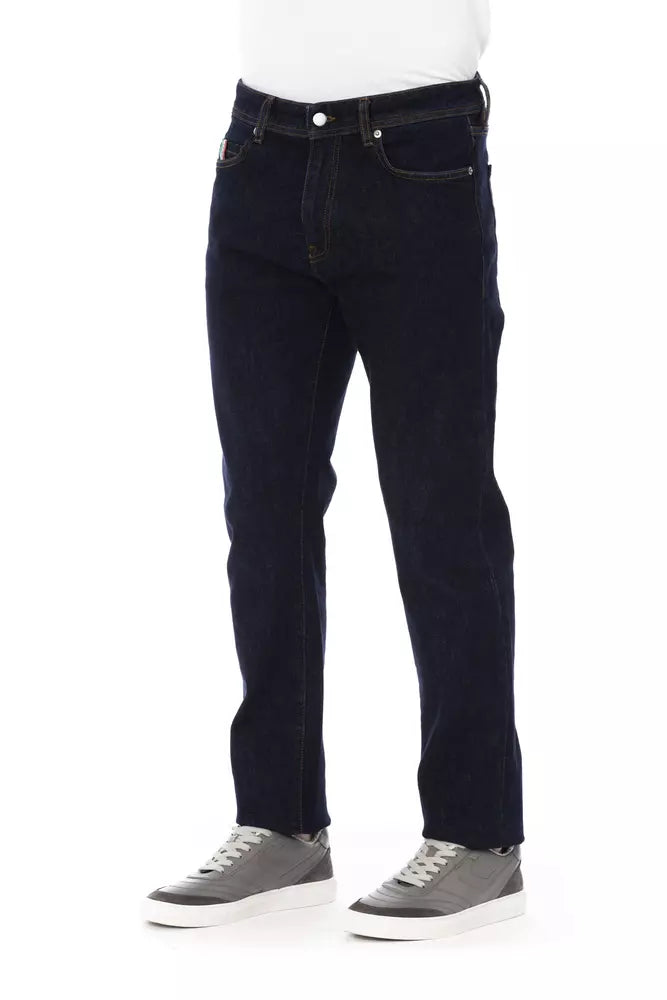 Blue Cotton Jeans & Pant