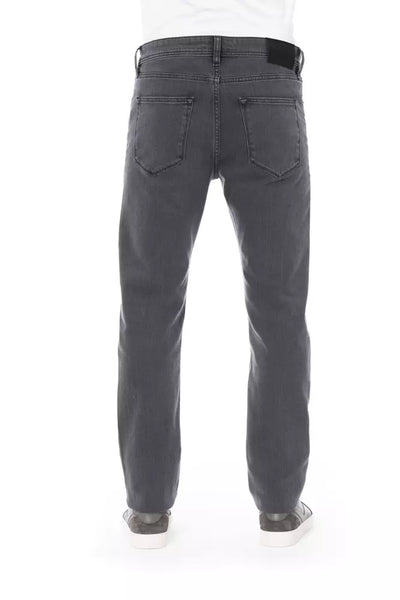 Gray Cotton Jeans & Pant