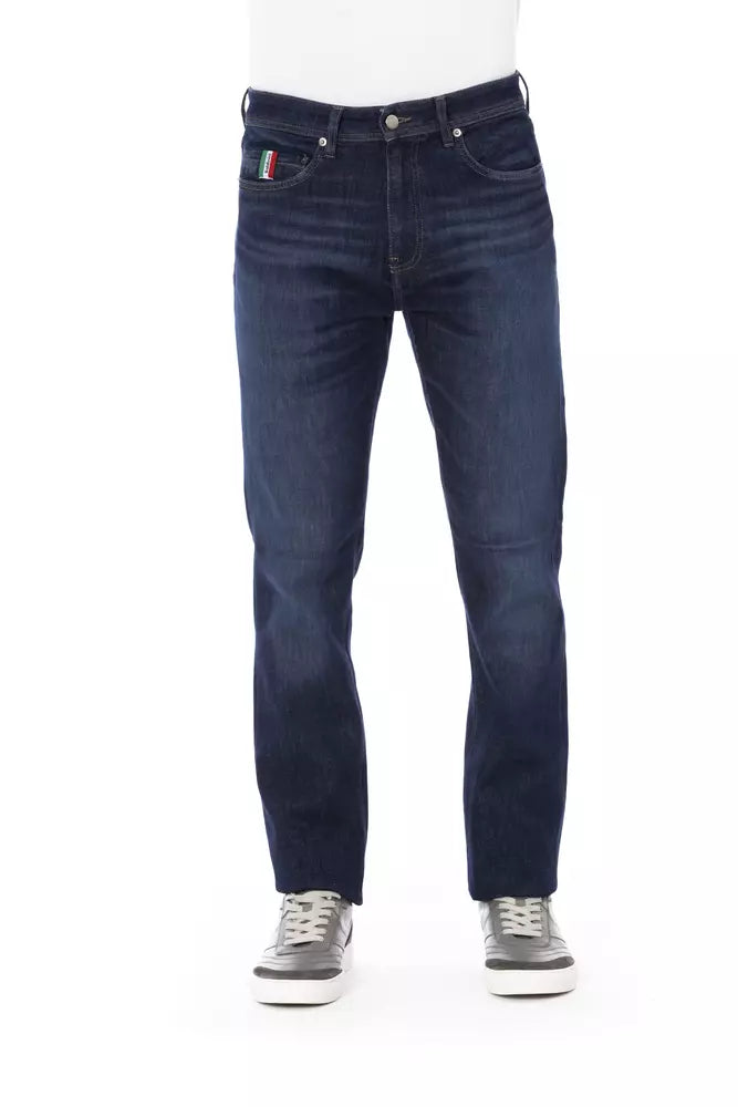 Blue Cotton Jeans & Pant