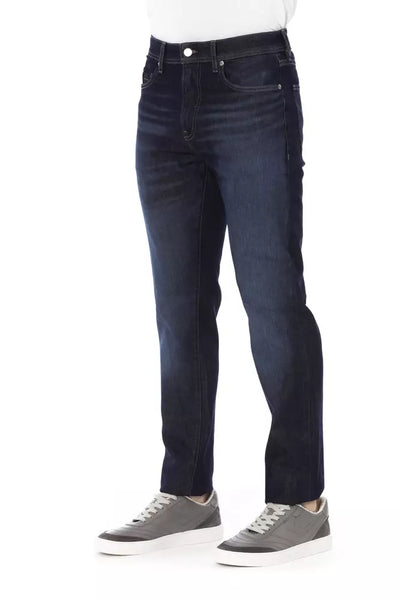 Blue Cotton Jeans & Pant