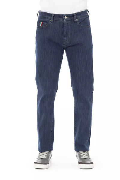 Blue Cotton Jeans & Pant