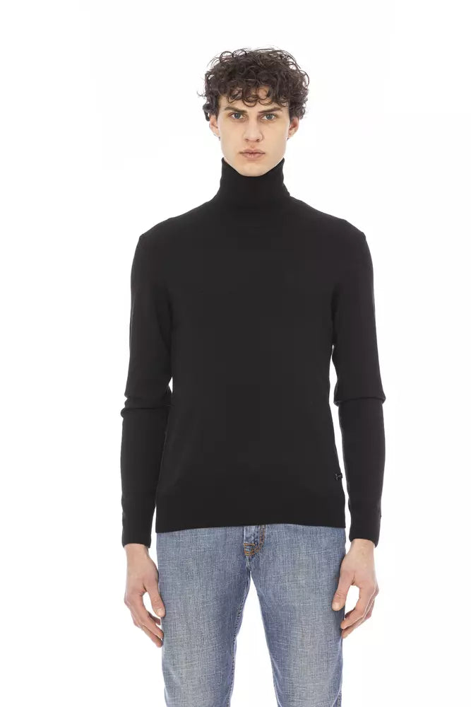 Black Fabric Sweater